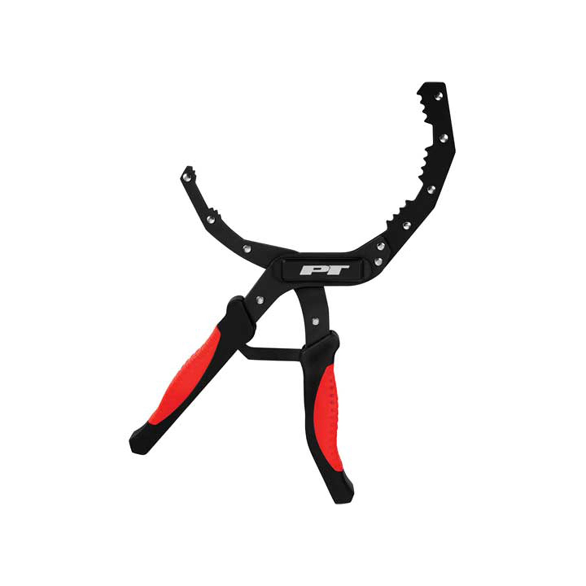 Performance Tool Self-Adjusting Oil Filter Pliers — Wide Jaw, Heavy-Duty Steel, Comfortable Grip, Fits 2in.–5in. Filters, Model# PRTW54312